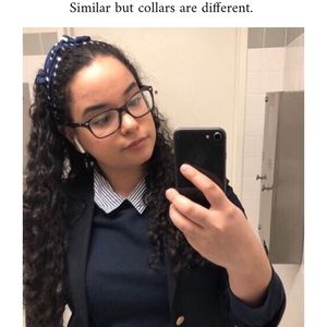 J Crew Peter Pan Collar Shirt.